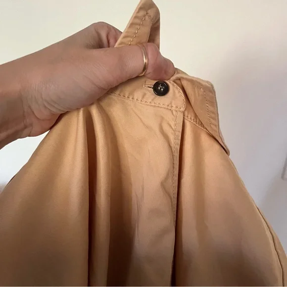 GANNI NWT Hewson Cotton-blend Twill Wrap Top - Picture 6 of 10